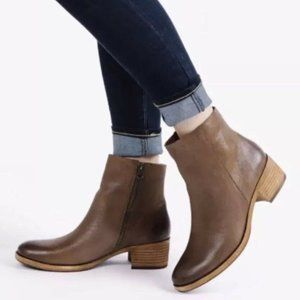 Kork Ease Mayten Leather Ankle Boots Brown NEW